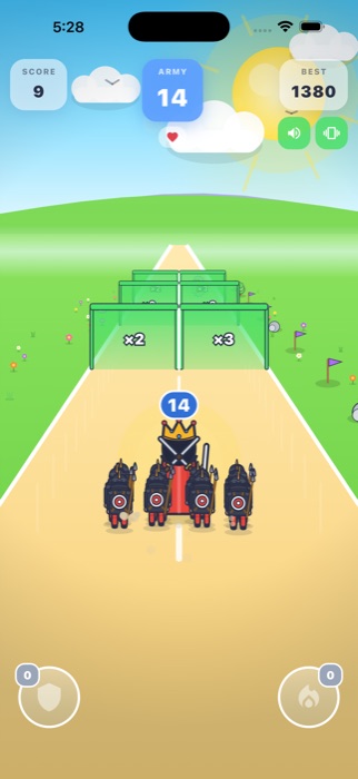 King leading a squad of troops